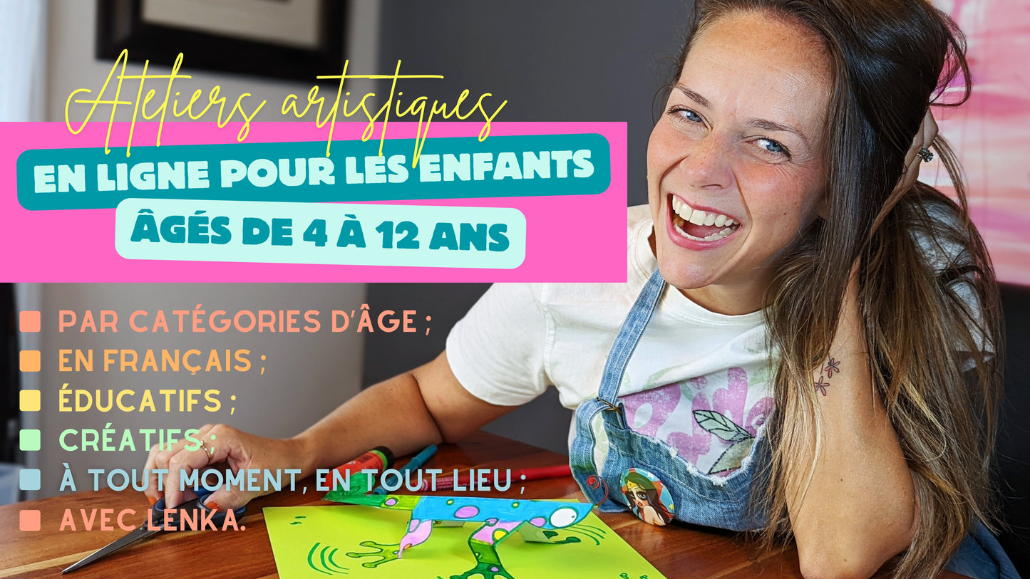 Ateliers artistisques pour les enfants - OUVERTURE 1 ER JUILLET 2024 - Couleur PastelAteliers d'artsCouleur Pastel