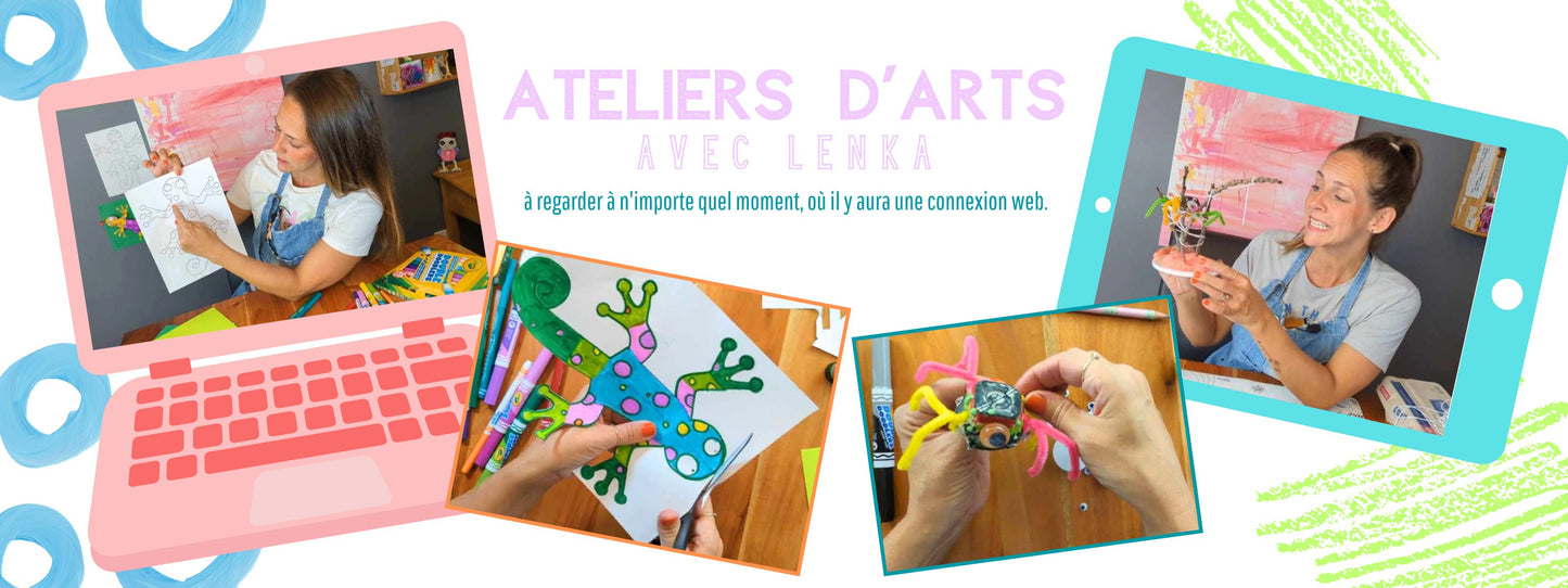 Ateliers artistisques pour les enfants - OUVERTURE 1 ER JUILLET 2024 - Couleur PastelAteliers d'artsCouleur Pastel