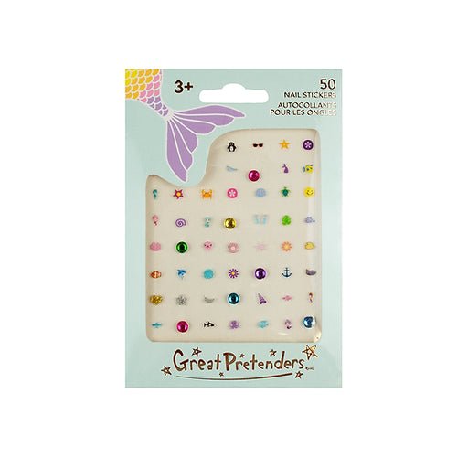 50 autocollants pour les ongles - Sirène par Great Pretenders - Couleur Pastel Autocollants pour les onglesGreat Pretenders
