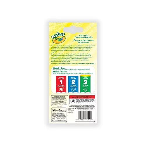 8 crayons de couleur faciles à tenir Crayola - Couleur Pastel Couleur Pastel inc