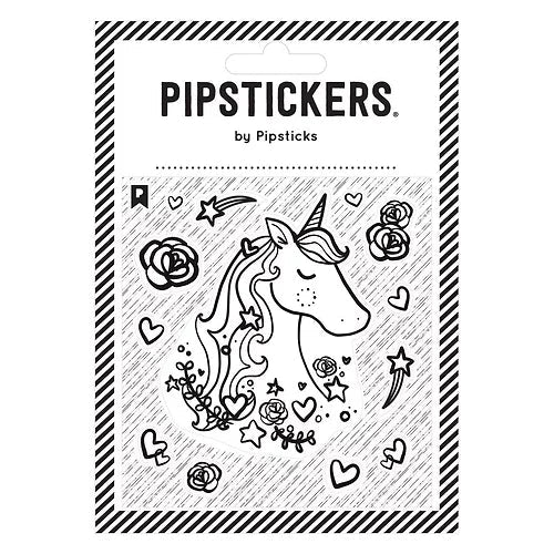 Autocollant à colorier Licorne par Pipsticks - Couleur Pastel AutocollantsPipsticks