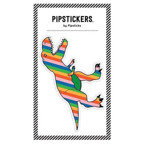 Autocollant dodu «T-Rex arc-en-ciel» par Pipsticks - Couleur Pastel AutocollantsPipsticks