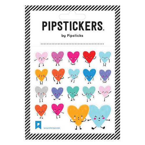 Autocollants «Battements de coeur» - Couleur Pastel Pipsticks