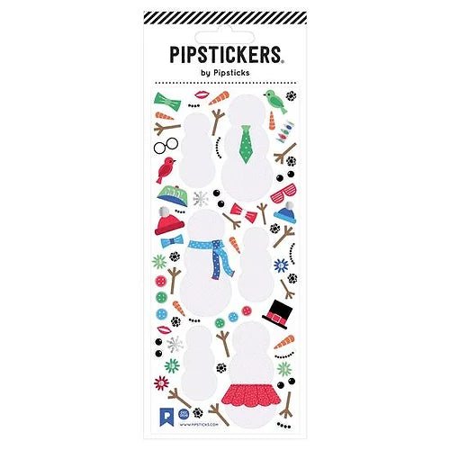 Autocollants «Bonhommes de neige à ton goût» - Couleur Pastel Pipsticks