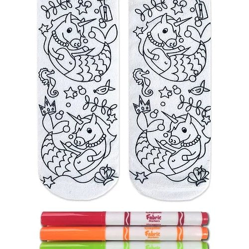 Bas à colorier Crayola - Les licornes - Couleur Pastel Couleur Pastel inc