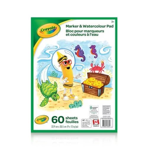 Bloc pour marqueurs et couleurs à l'eau Crayola - Couleur Pastel Couleur Pastel inc