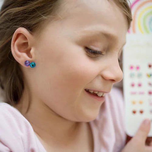Boucles d'oreilles autocollantes - Arc-en-ciel - Couleur Pastel Couleur Pastel inc