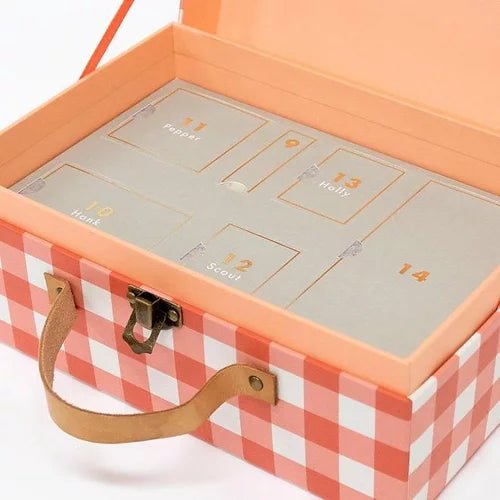 Calendrier de l'Avant - Petite valise remplie de chiens - Couleur Pastel Couleur Pastel inc