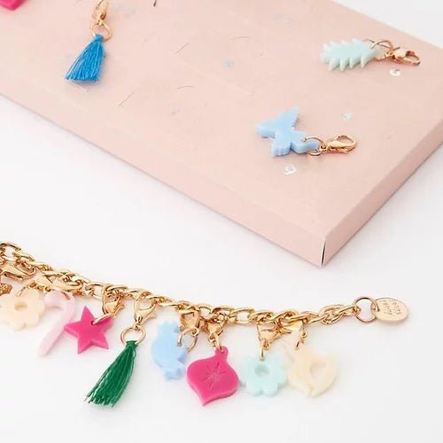 Calendrier de l'Avent - Petite boîte Ballerine d'hiver - Bracelet à breloques - Couleur Pastel Couleur Pastel inc
