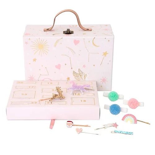 Calendrier de l'Avent - Petite valise d'accessoires pour cheveux - Couleur Pastel Couleur Pastel inc