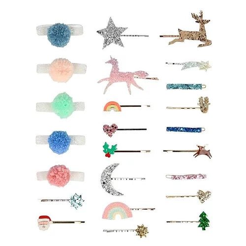Calendrier de l'Avent - Petite valise d'accessoires pour cheveux - Couleur Pastel Couleur Pastel inc