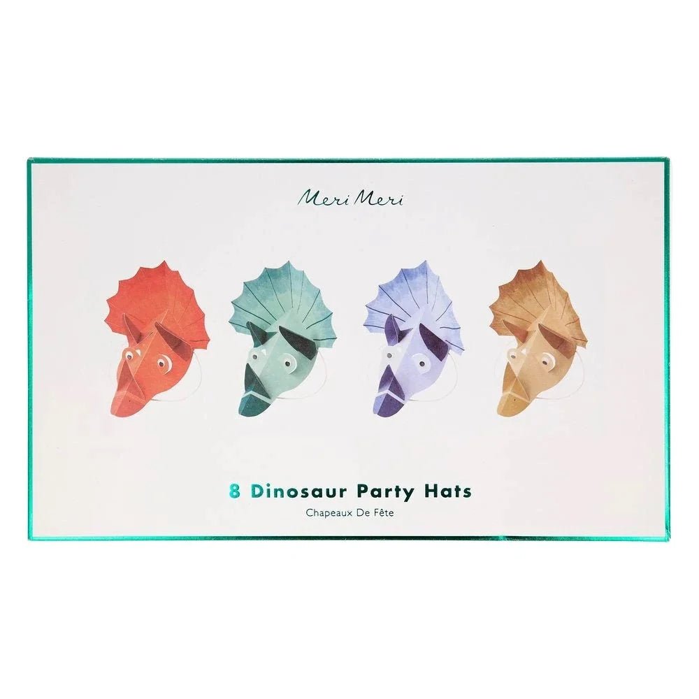Chapeaux de fête du Royaume des dnosaures (x 8) - Couleur PastelChapeaux de fêteMeri Meri