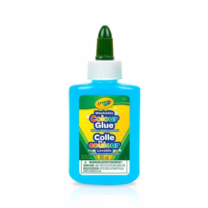 Colle lavable Bleu pacifique 88ml Crayola - Couleur PastelColle liquideCrayola