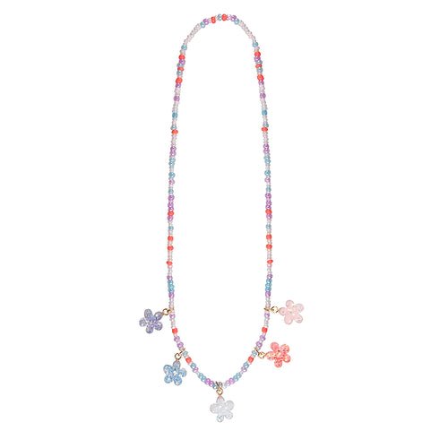 Collier 5 fleurs scintillantes - Couleur Pastel Couleur Pastel inc
