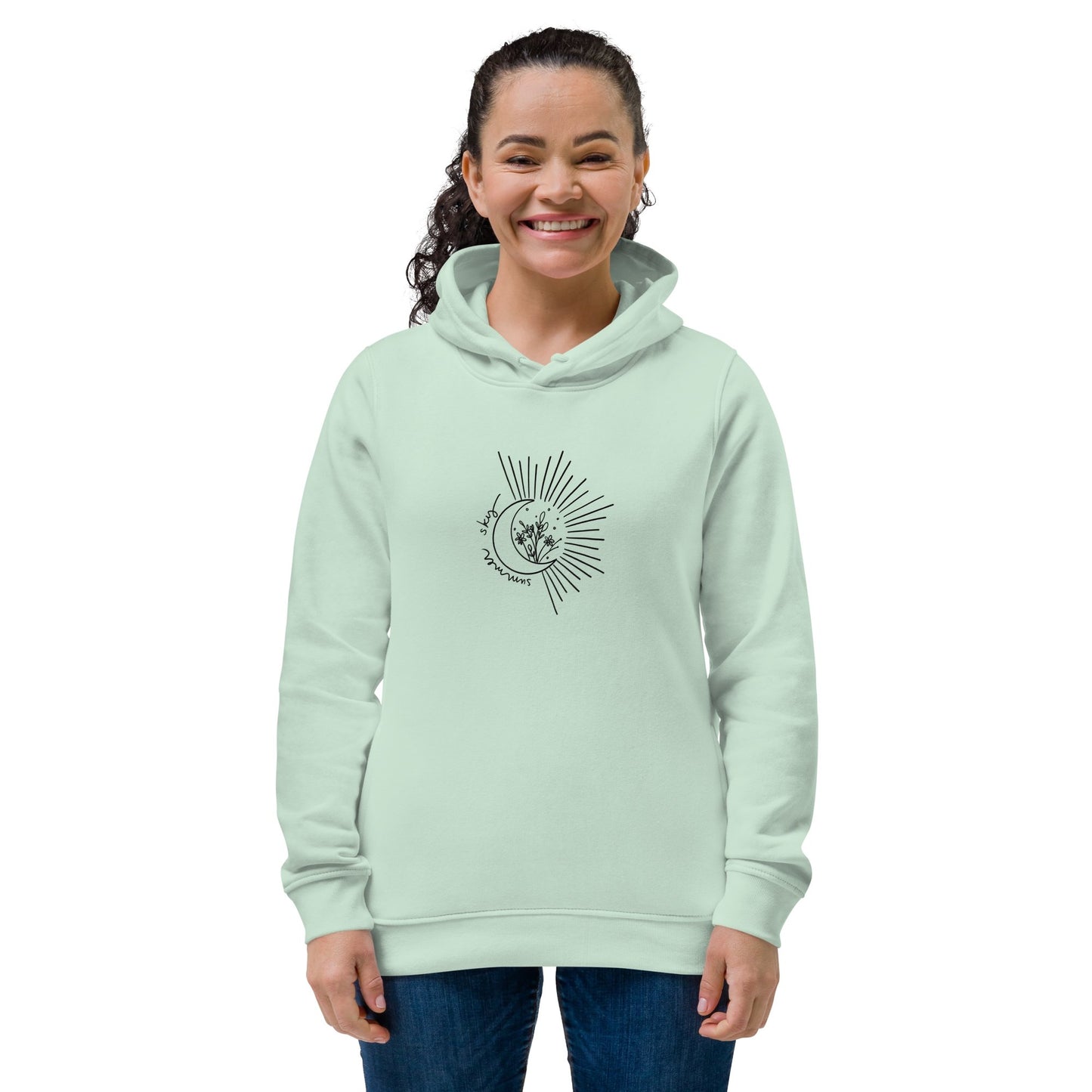 Coton ouaté à capuche ajusté écologique pour femme - Collection Océanne & Katie « Summer Sky » - Couleur Pastel Couleur Pastel inc
