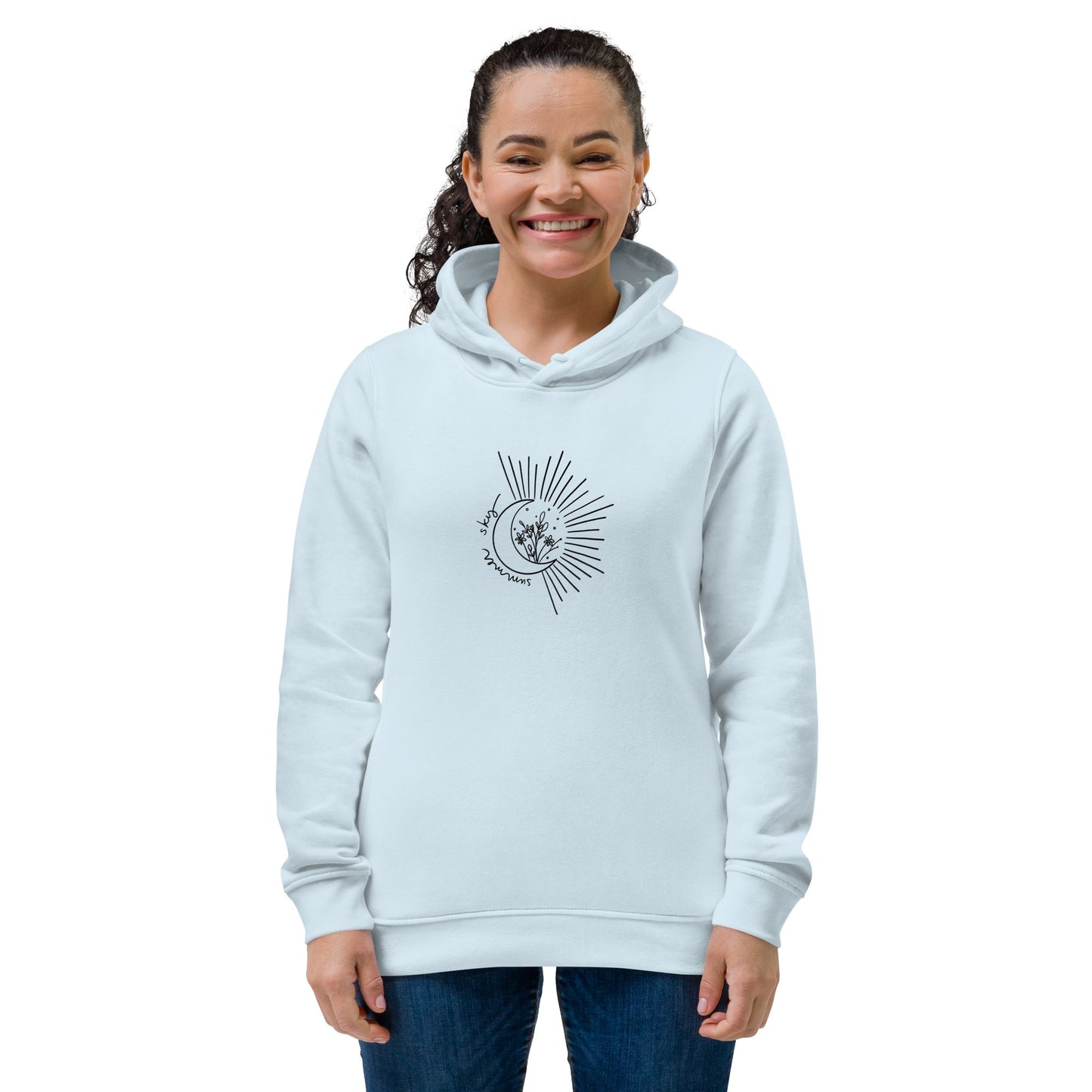 Coton ouaté à capuche ajusté écologique pour femme - Collection Océanne & Katie « Summer Sky » - Couleur Pastel Couleur Pastel inc