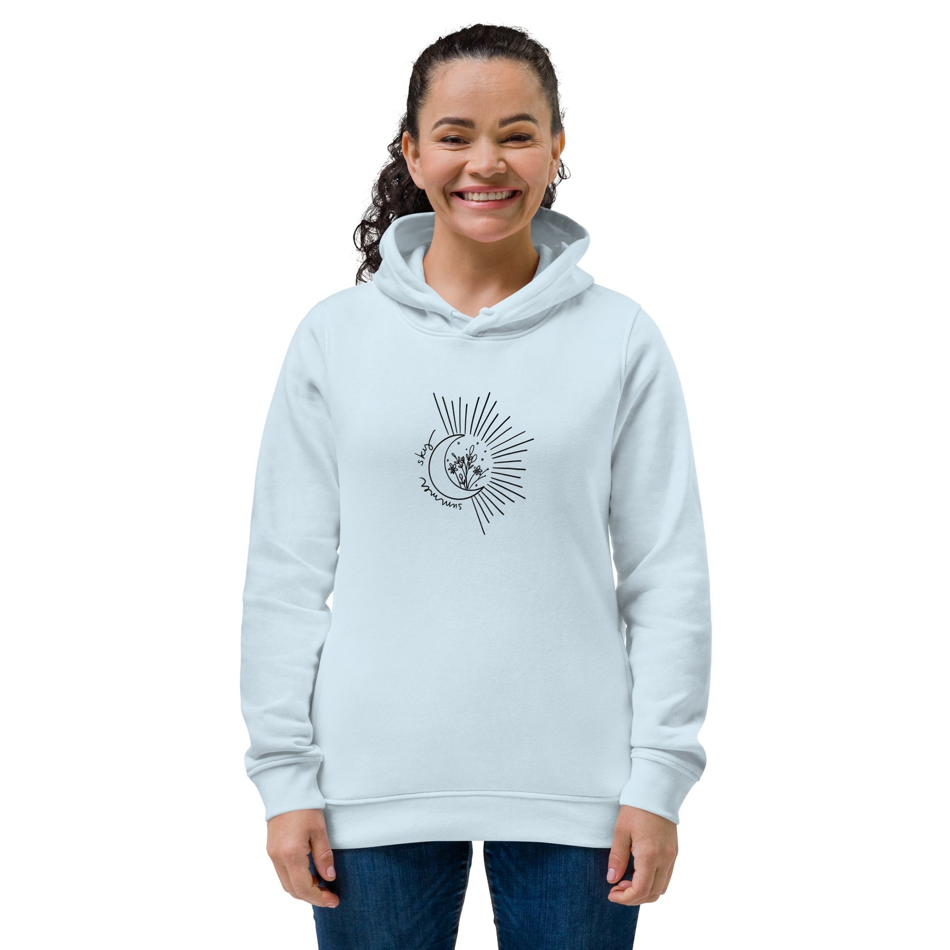 Coton ouaté à capuche ajusté écologique pour femme - Collection Océanne & Katie « Summer Sky » - Couleur Pastel Couleur Pastel inc