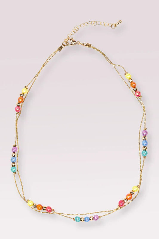 Ensemble de 2 chaînes - Arc-en-ciel doré - Couleur PastelChaîneGreat Pretenders