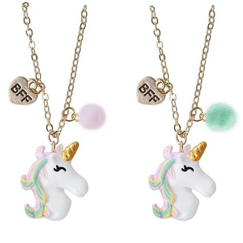 Ensemble de 2 colliers «BFF - Licorne» - Couleur Pastel Couleur Pastel inc