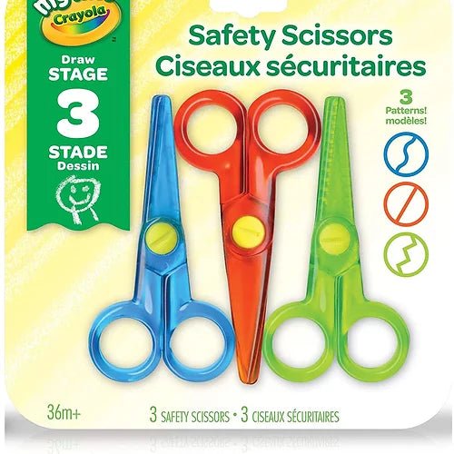 Ensemble de 3 paires de ciseaux sécuritaires de Crayola - Couleur Pastel Couleur Pastel inc