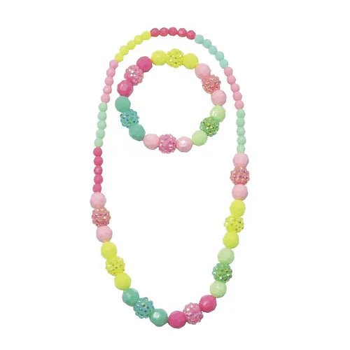 Ensemble de bracelet et collier pastel et scintillant - Couleur Pastel Couleur Pastel inc