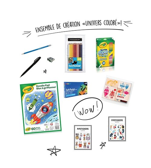 Ensemble de création «Univers coloré»! - Couleur Pastel Coffrets de loisirs créatifsCouleur Pastel