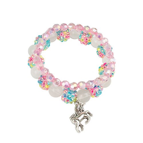 Ensemble de deux bracelets - Licornes scintillantes - Couleur Pastel Couleur Pastel inc