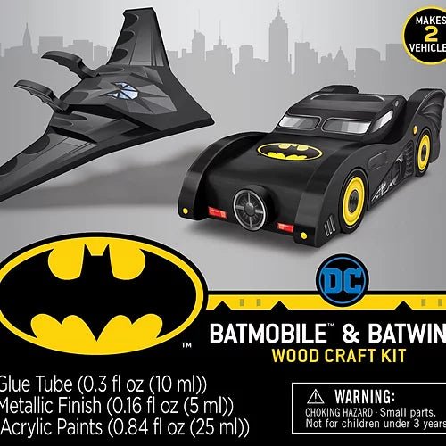 Ensemble de peinture sur bois -«Batmobile & Batwing» - Couleur Pastel Couleur Pastel inc