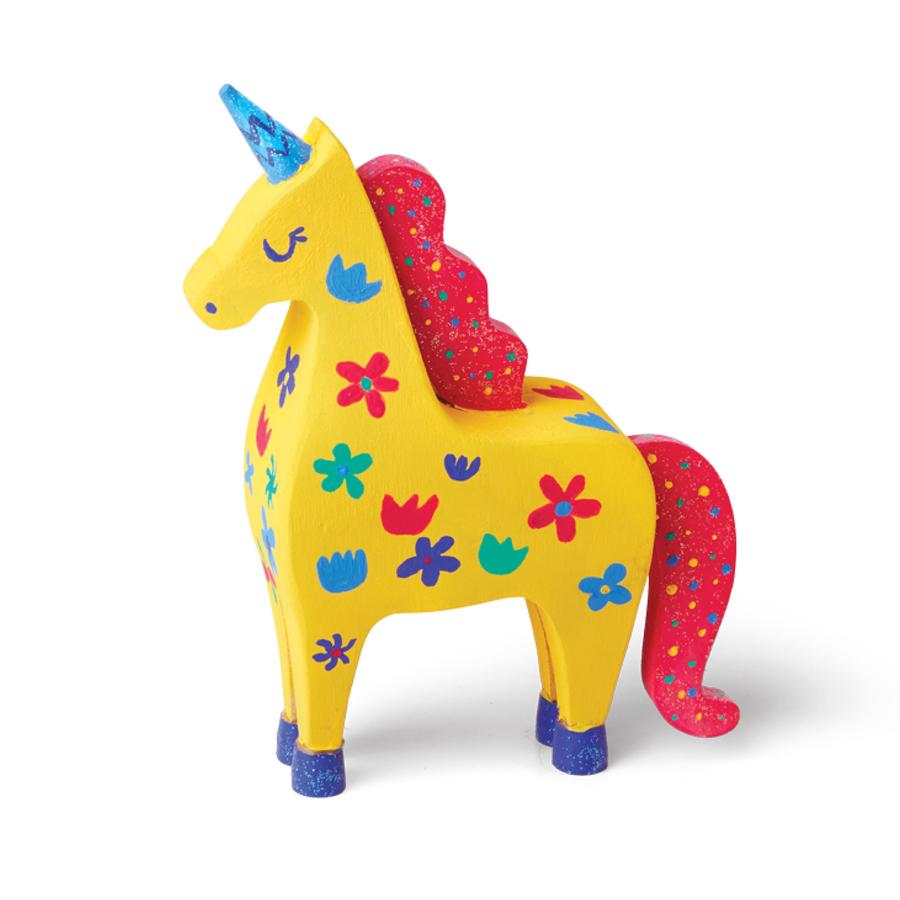 Ensemble «Peinturer sa propre licorne de bois» de «Kid Made Modern» - Couleur Pastel Coffrets de loisirs créatifsKid Made Modern