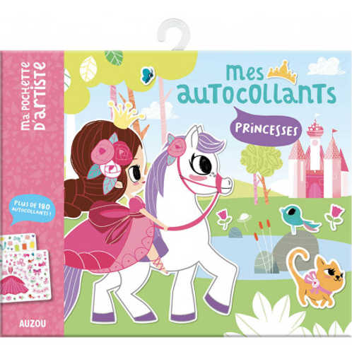 Ma pochette d’artiste 200 autocollants par Auzou – Princesses - Couleur Pastel AutocollantAuzou