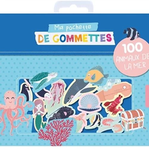 Mes 100 gommettes - Animaux de la mer - Couleur Pastel Couleur Pastel inc