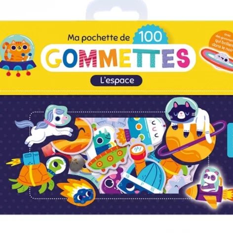 Mes 100 gommettes - L'espace - Couleur Pastel Couleur Pastel inc