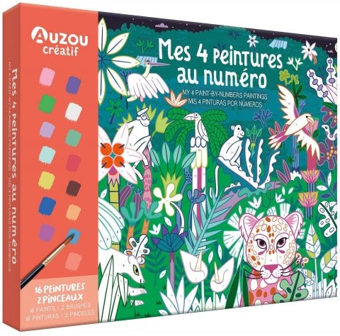 Mes 4 peintures au numéro - Couleur PastelCoffrets de loisirs créatifsAuzou