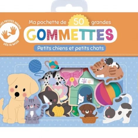 Mes 50 gommettes - Petits chiens et petits chats - Couleur Pastel Couleur Pastel inc