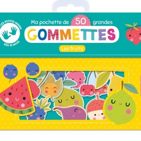 Mes 50 grandes gommettes - Les fruits - Couleur Pastel Couleur Pastel inc