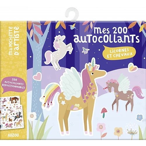 Mes autocollants - Licornes et chevaux - Couleur Pastel Couleur Pastel inc