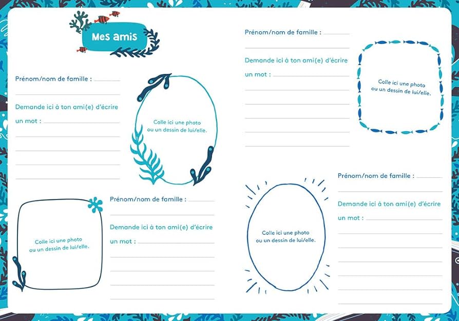 Mon carnet secret - Océan - Couleur PastelCarnet secretAuzou