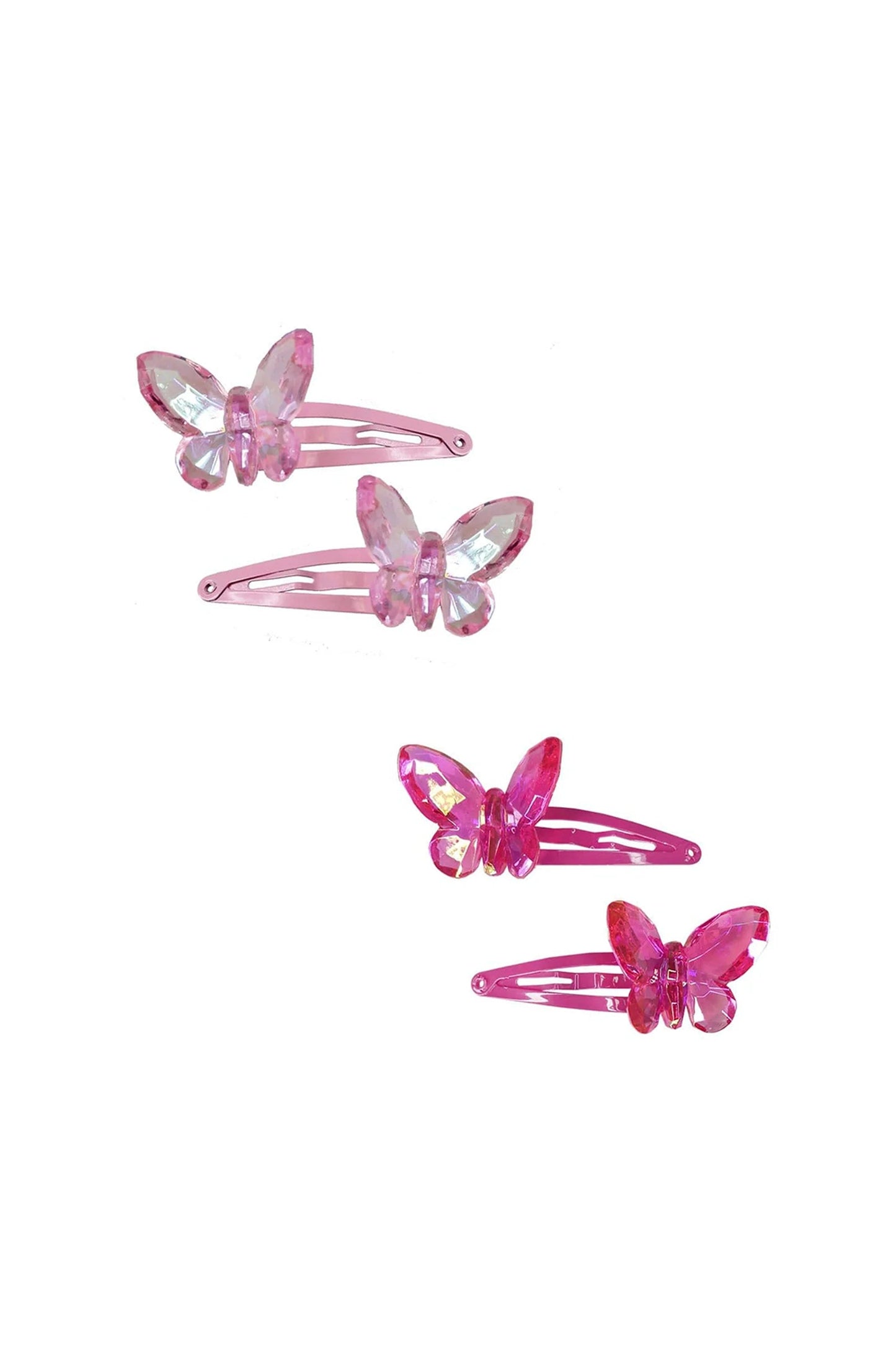Pinces à cheveux papillons en cristal rose - Couleur PastelPincesGreat Pretenders