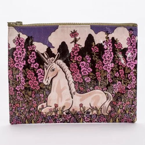 Pochette zippéé BLUE Q - LICORNE - Couleur Pastel Couleur Pastel inc