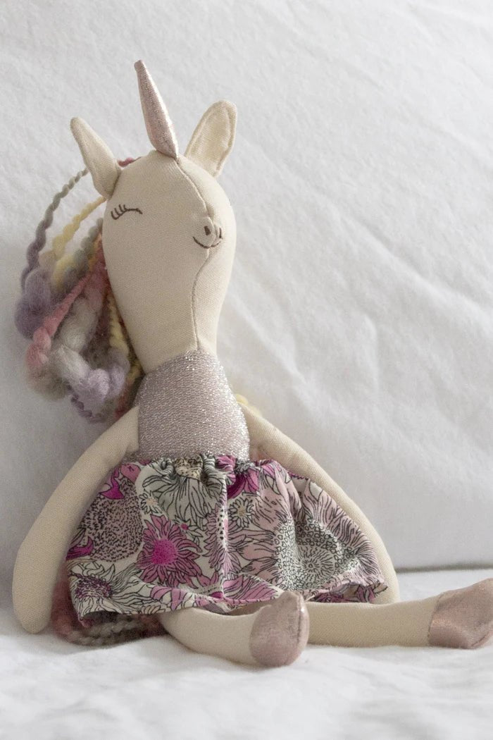Poupée de chiffon - La Licorne Lulu - Couleur PastelPoupée de chiffonGreat Pretenders