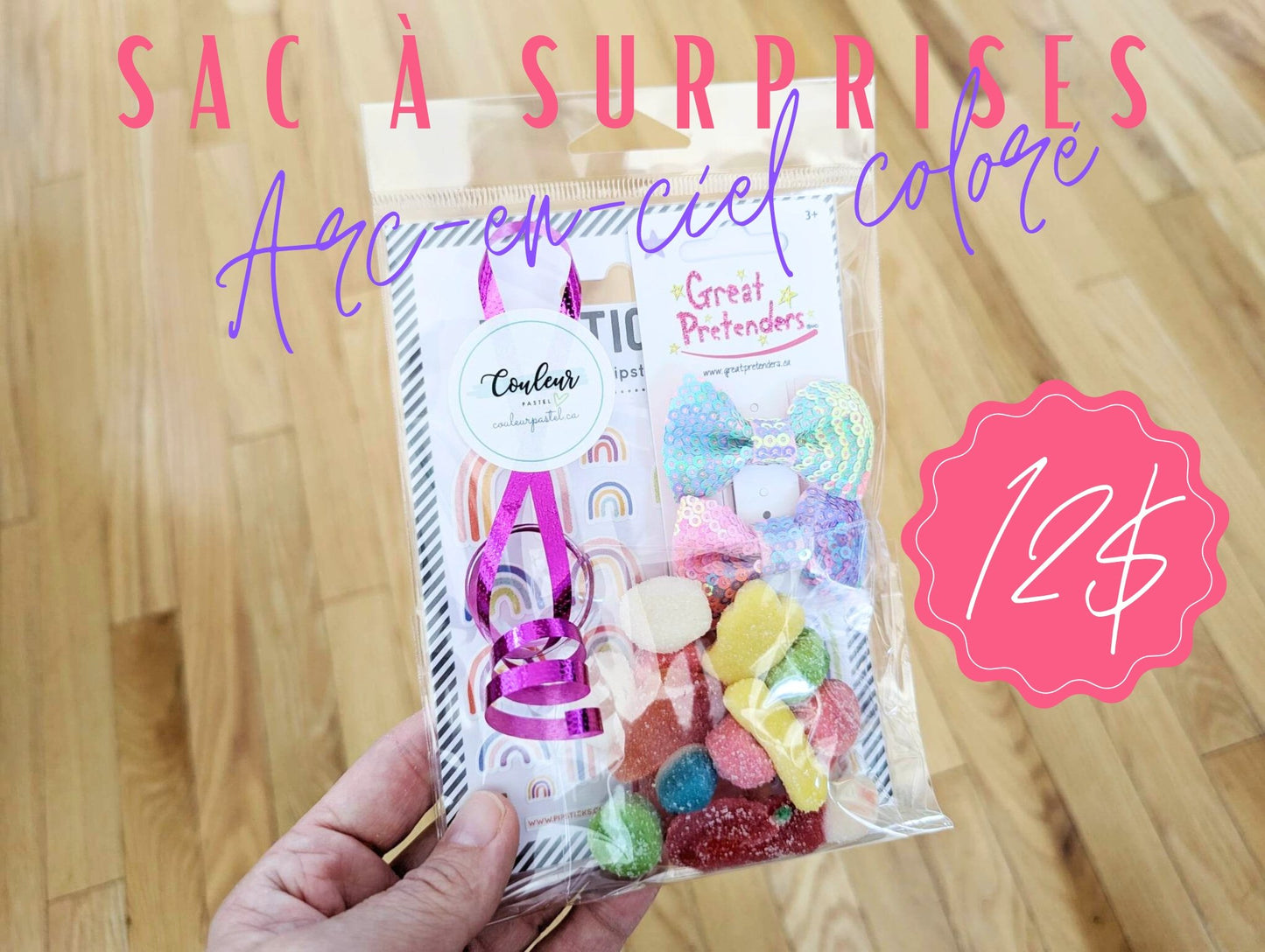 Sac à surprises - Arc-en-ciel - Couleur PastelSac à surprisesCouleur Pastel