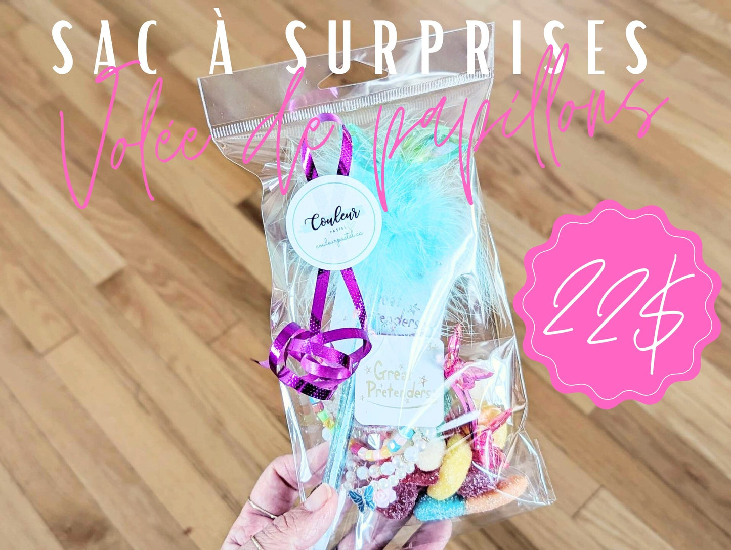 Sac à surprises - Papillon - Couleur PastelSac à surprisesCouleur Pastel