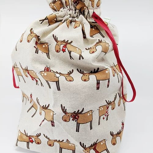 Sac d'emballage réutilisable, pour cadeaux de Noël - Couleur Pastel Couleur Pastel inc