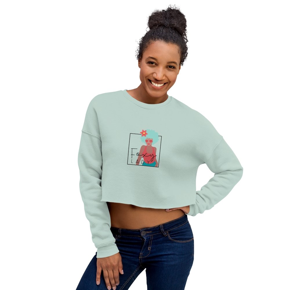 « Sweat-Shirt » Crop-Top - Foxy LADY - Couleur Pastel Couleur Pastel inc