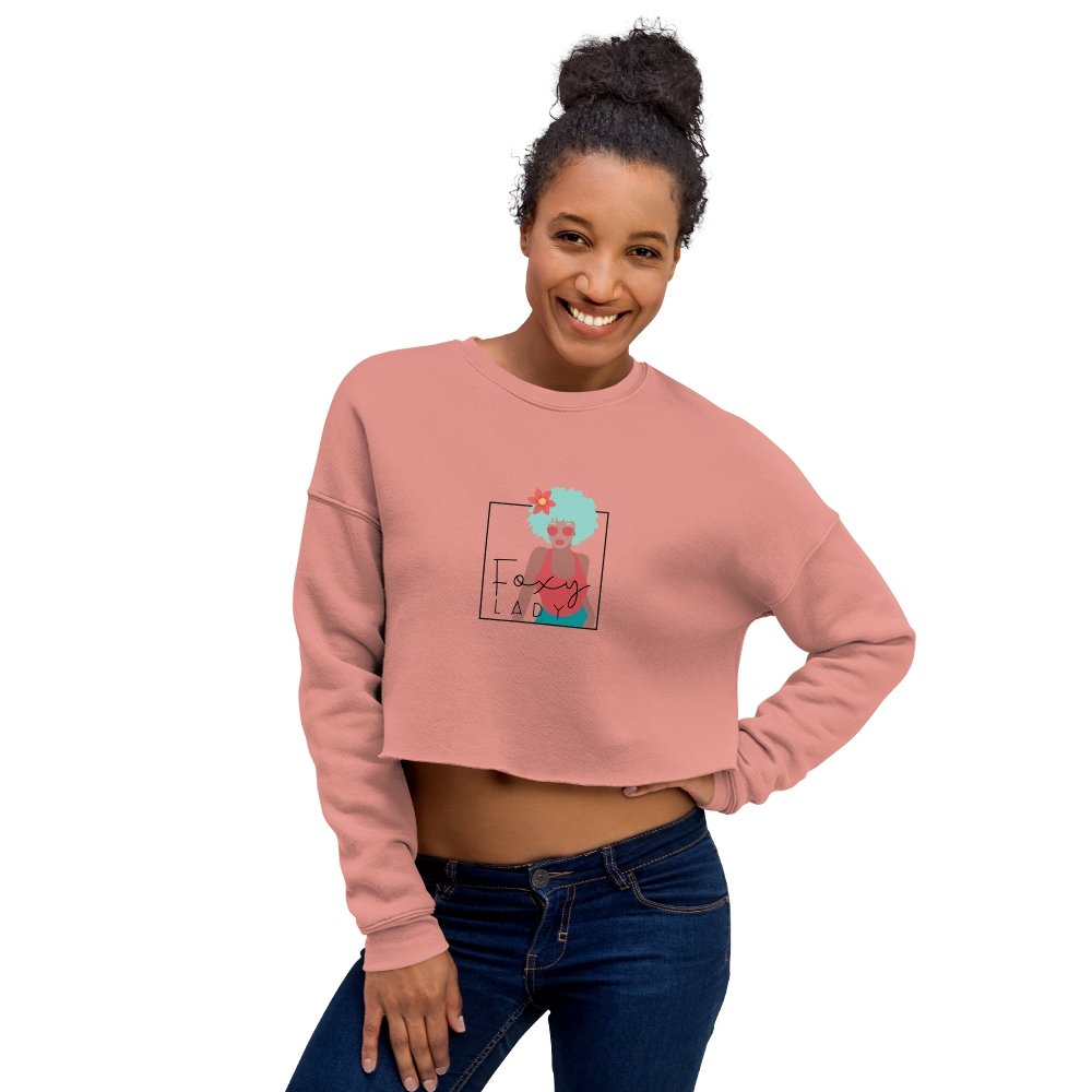 « Sweat-Shirt » Crop-Top - Foxy LADY - Couleur Pastel Couleur Pastel inc