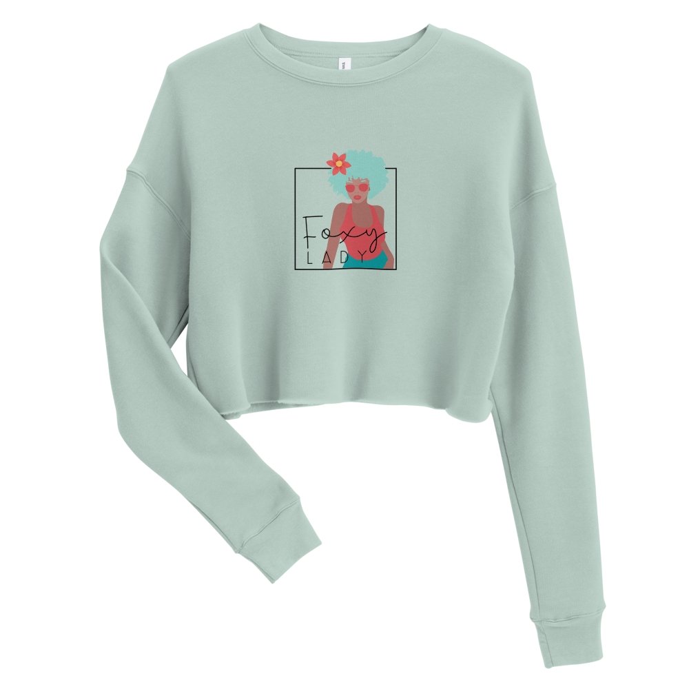« Sweat-Shirt » Crop-Top - Foxy LADY - Couleur Pastel Couleur Pastel inc