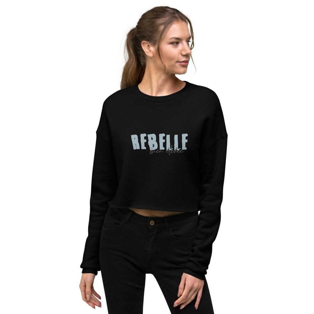 « Sweat-shirt » Crop-Top - Rebelle bien élevée - Couleur Pastel Couleur Pastel inc