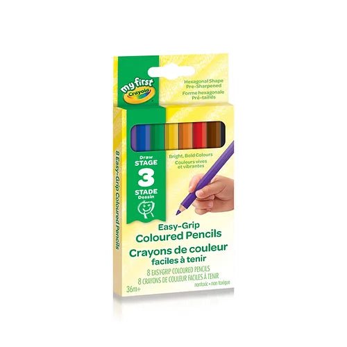 8 crayons de couleur faciles à tenir Crayola - Couleur Pastel Couleur Pastel inc