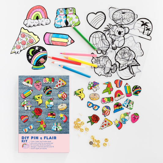 Ensemble «DIY» épinglettes et accessoires colorés - Couleur Pastel Kits de loisirs créatifsYellow Owl Workshop