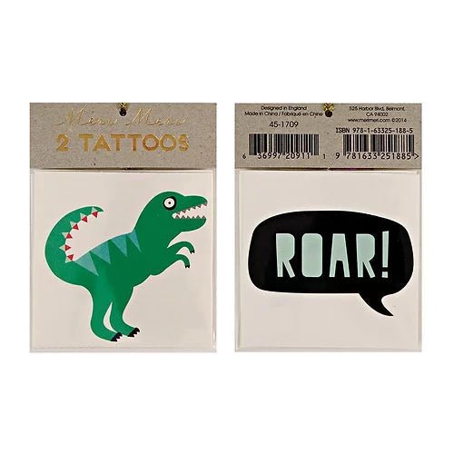 Tatouages temporaires - Dinosaure/Roar! - Couleur Pastel Couleur Pastel inc